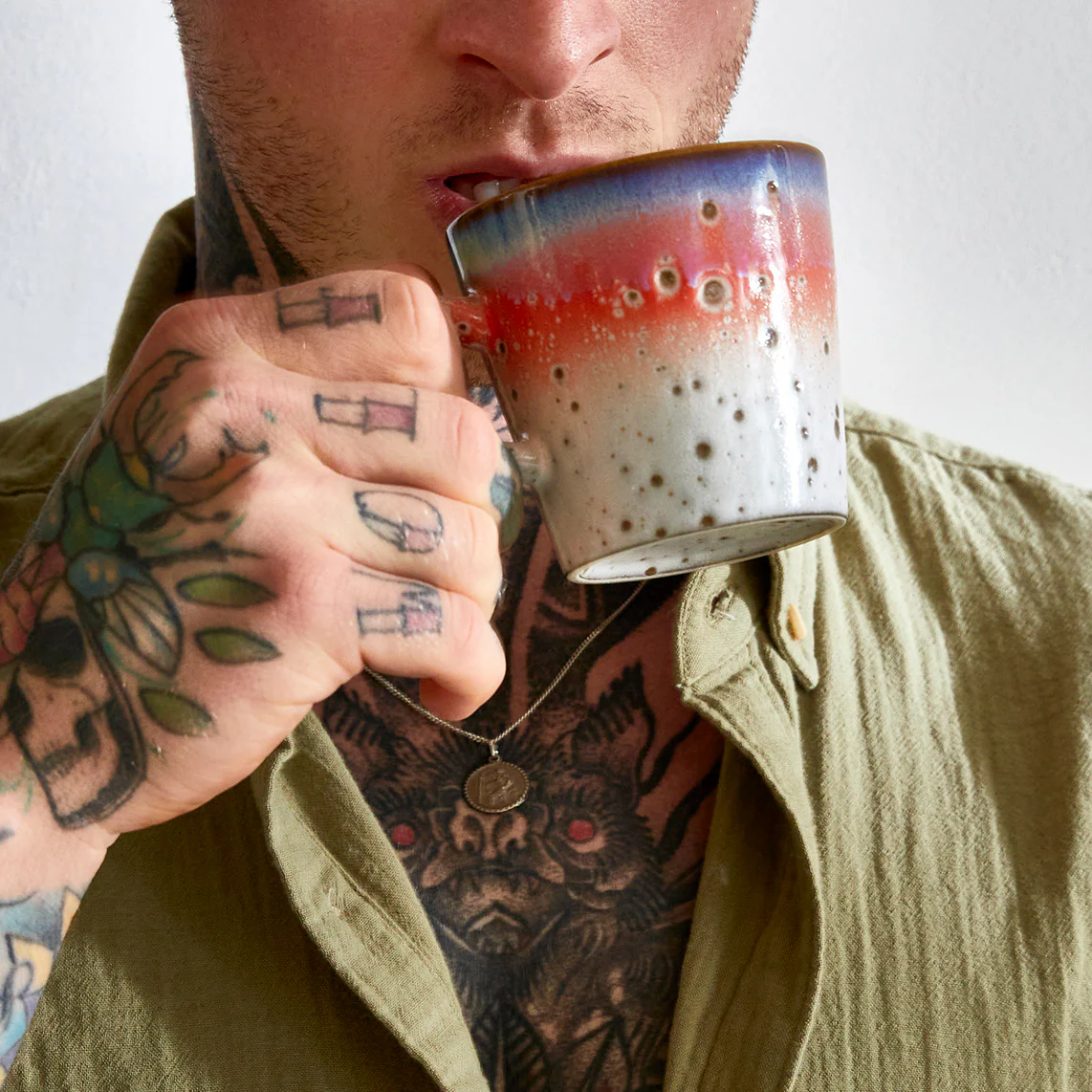 70s Ceramics Americano Mug Asteroids - Image 2