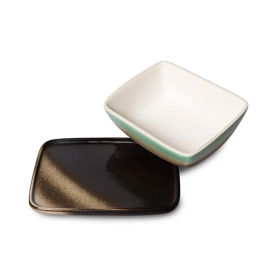 70s Ceramics Butter Dish Mercury - Image 5