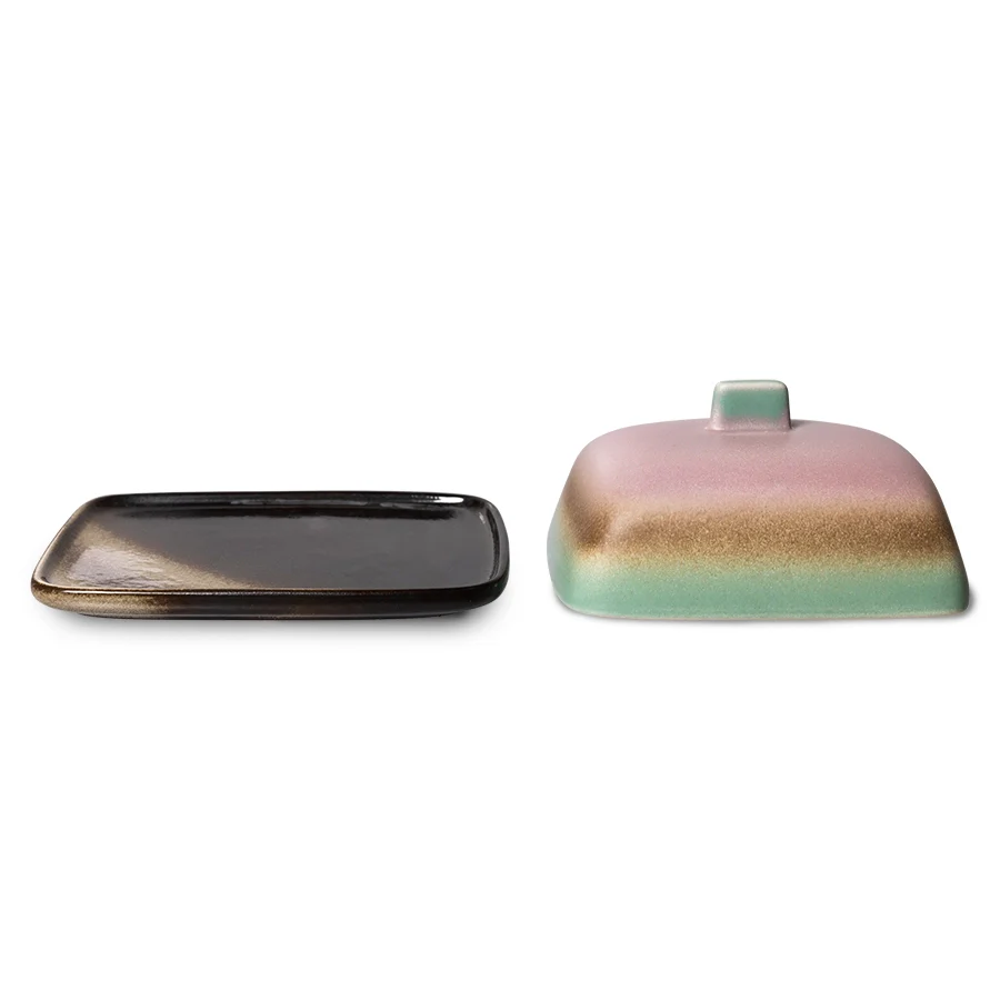 70s Ceramics Butter Dish Mercury - Image 6