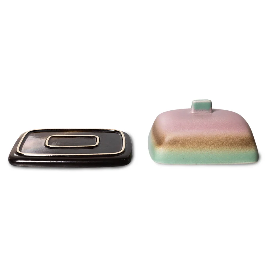 70s Ceramics Butter Dish Mercury - Image 7