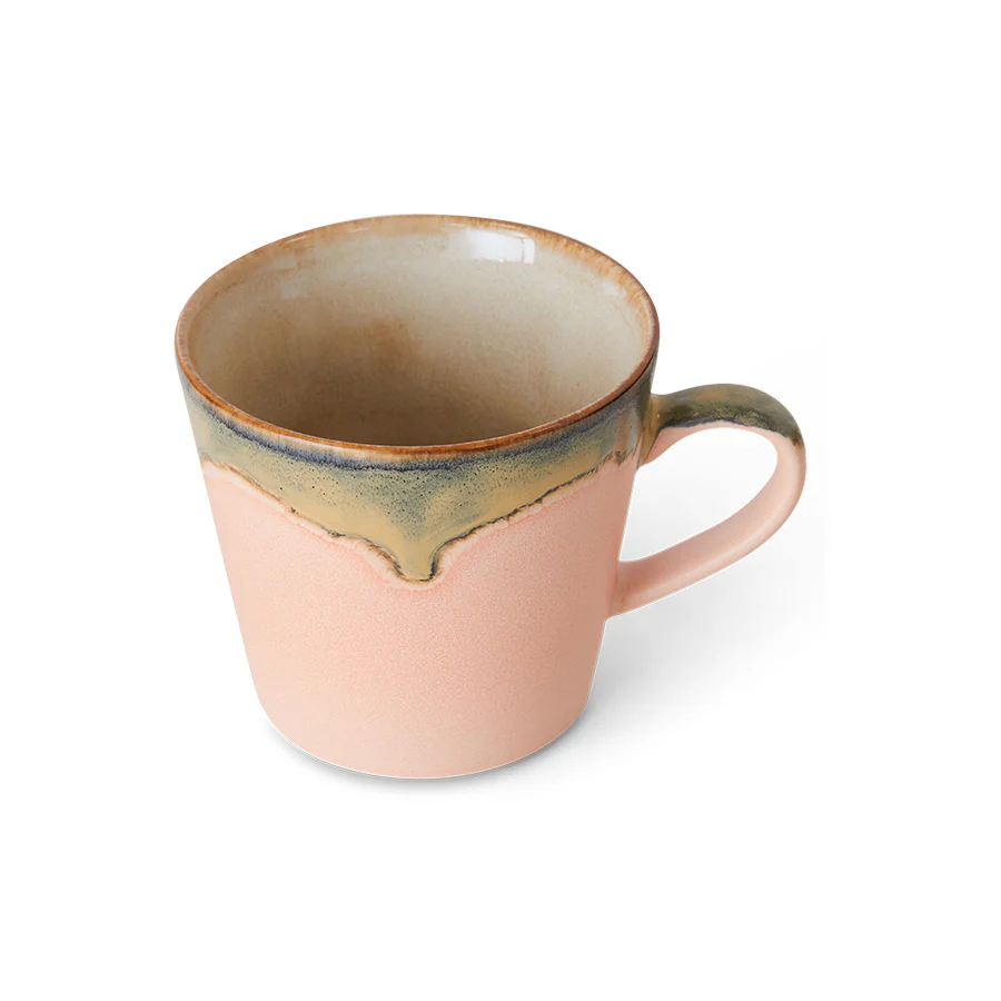 70s ceramics: Cappuccino Mug Blossom - Image 3