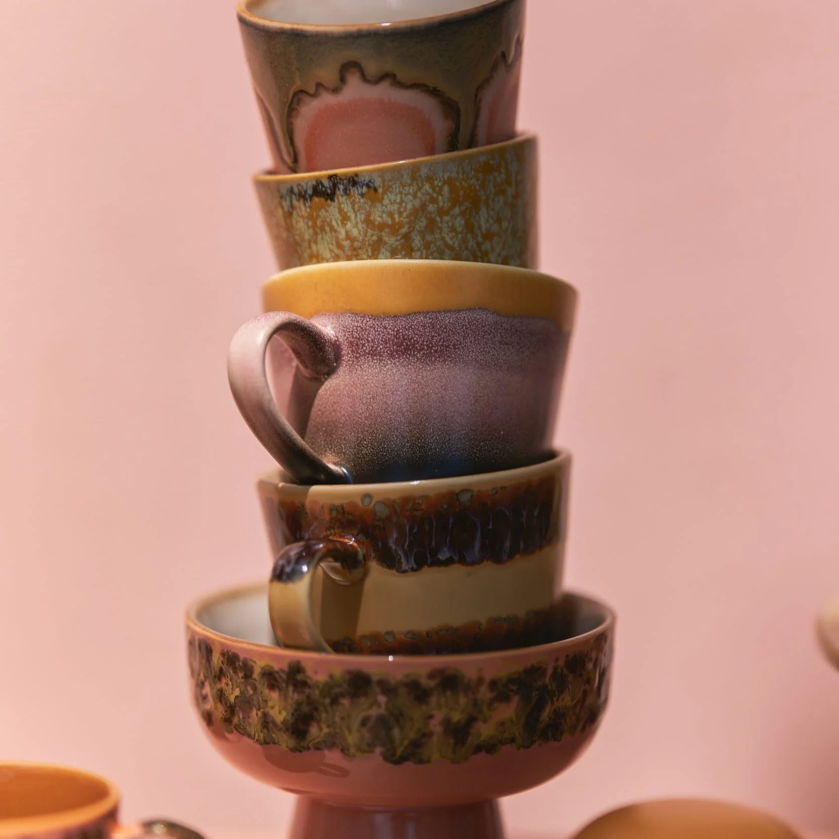 70s ceramics: Cappuccino Mug Sunset - Image 5