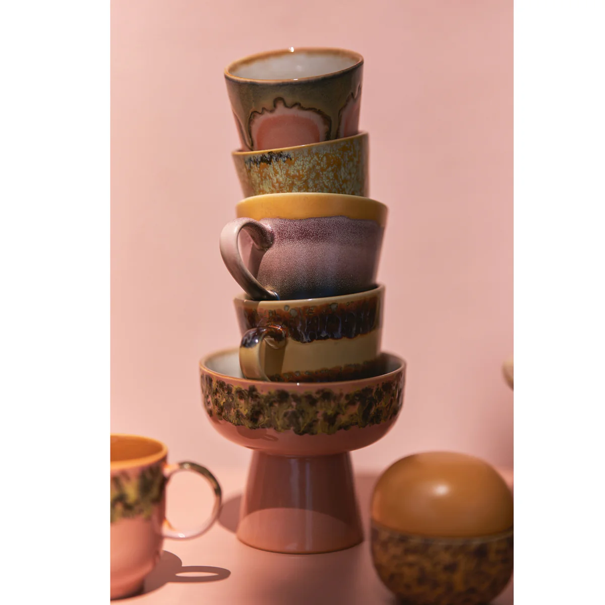 70s Ceramics Cappuccino Mugs Vista (set of 4) - Image 5