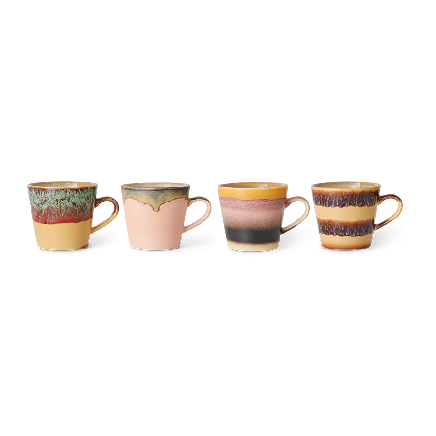 70s Ceramics Cappuccino Mugs Vista (set of 4) - Image 6