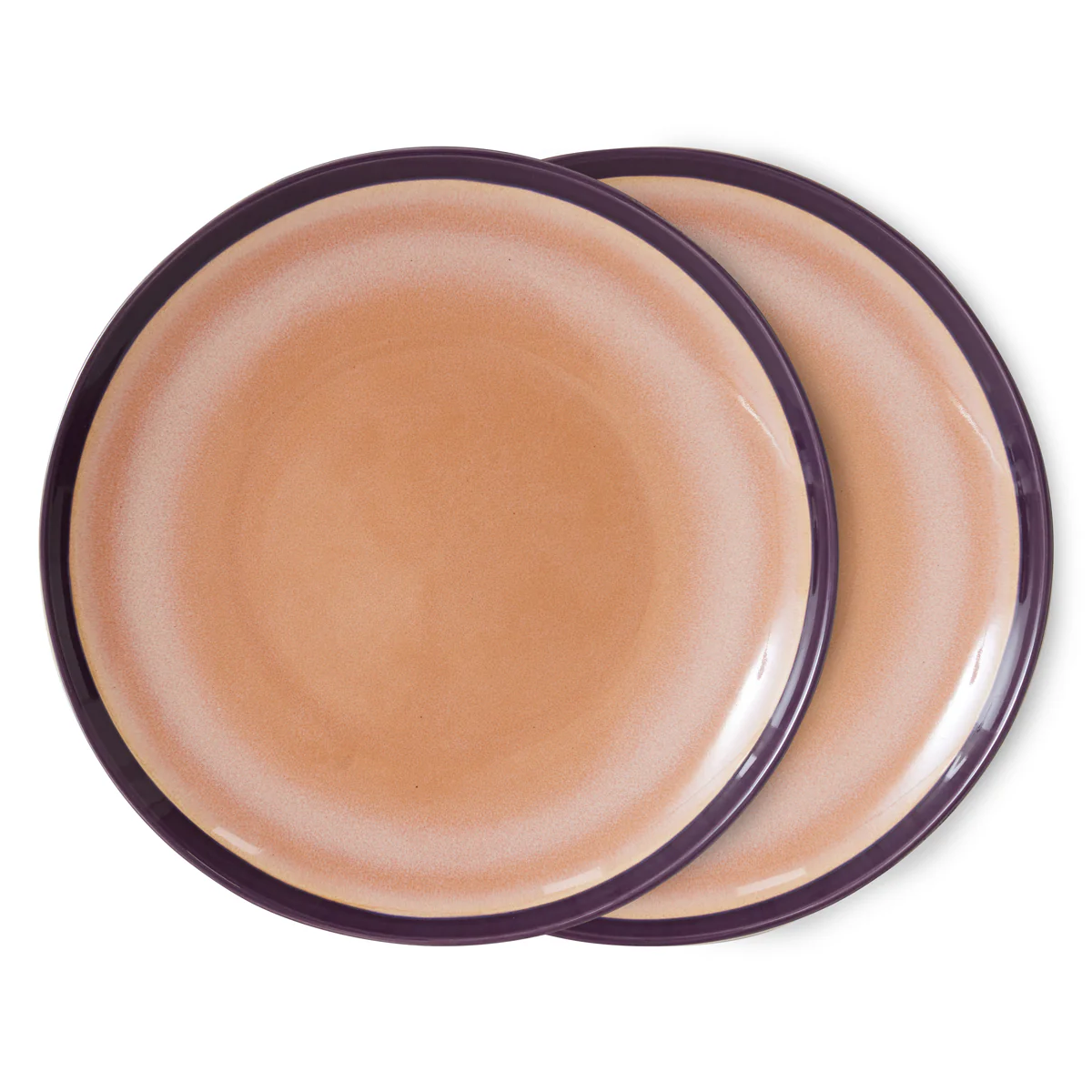 70s Ceramics Dinner Plates Bedrock
