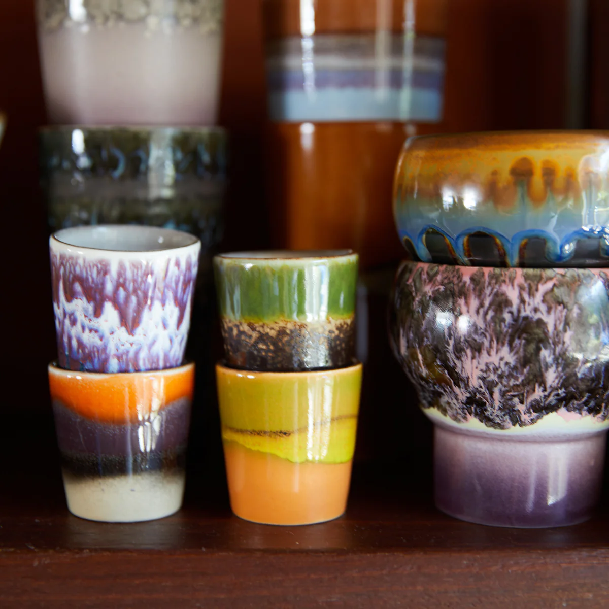 PRE ORDER 70s Ceramics: Egg Cups Island (set of 4) - Image 3