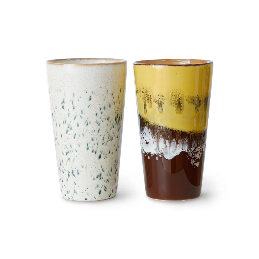 Ceramics Latte Mugs Brine (set of 2)