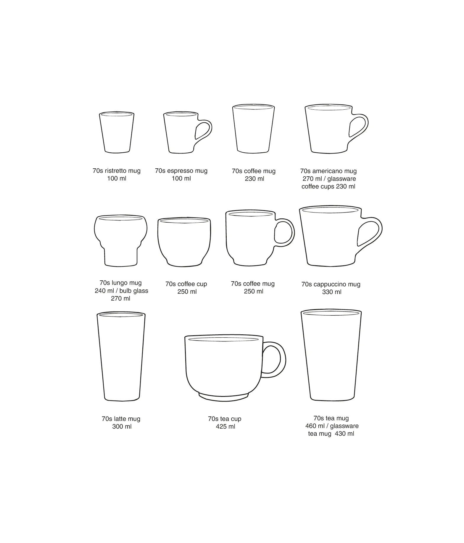 Ceramics Latte Mugs Brine (set of 2) - Image 5
