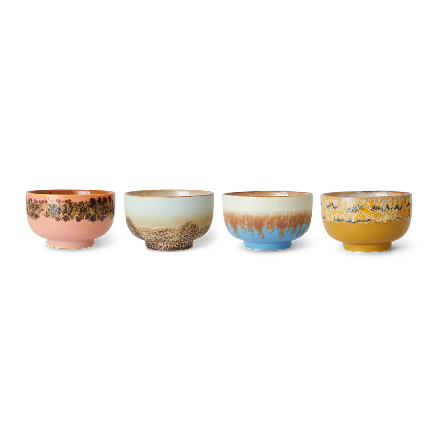 70s Ceramics: Noodle Bowl - Seabreeze, Set of 4 - Image 4