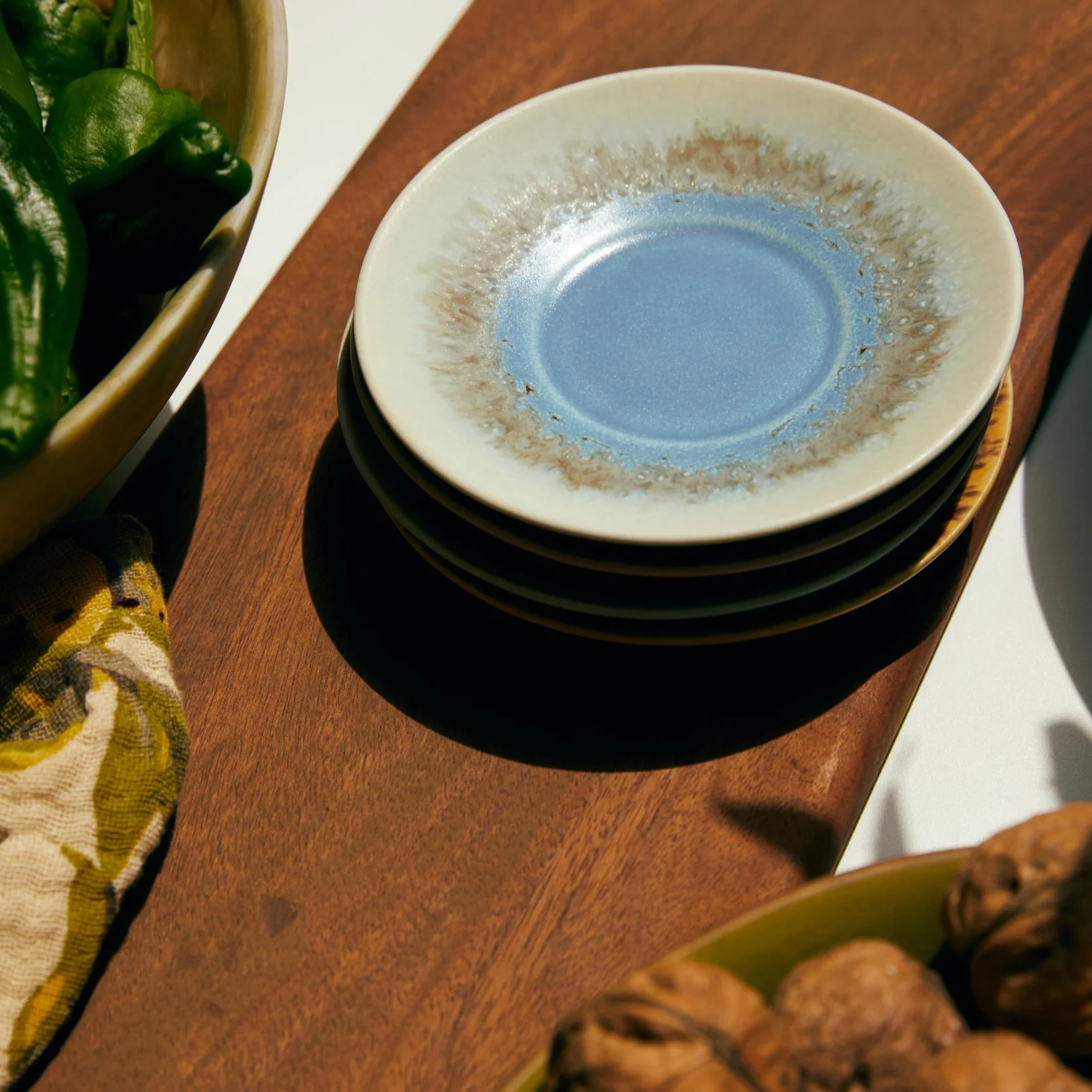 70s Ceramics: Saucers (Set of 4) Ocean - Image 12