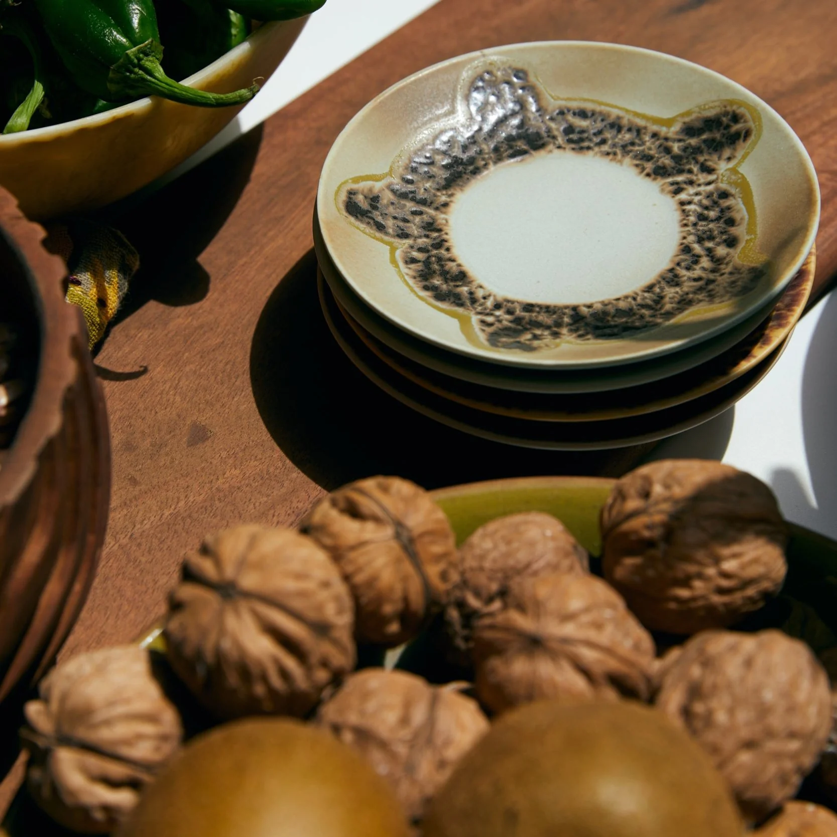 70s Ceramics: Saucers (Set of 4) Ocean - Image 5