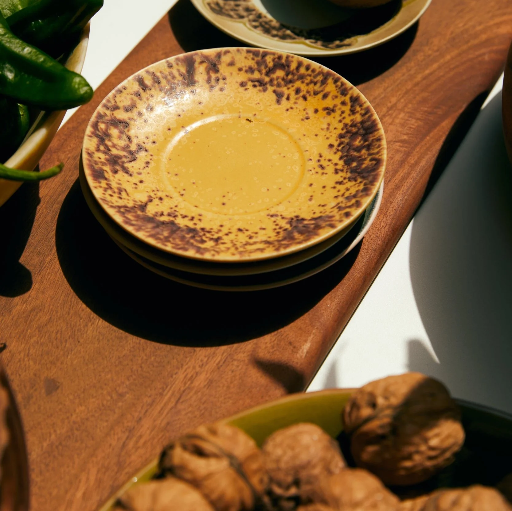 70s Ceramics: Saucers (Set of 4) Ocean - Image 6