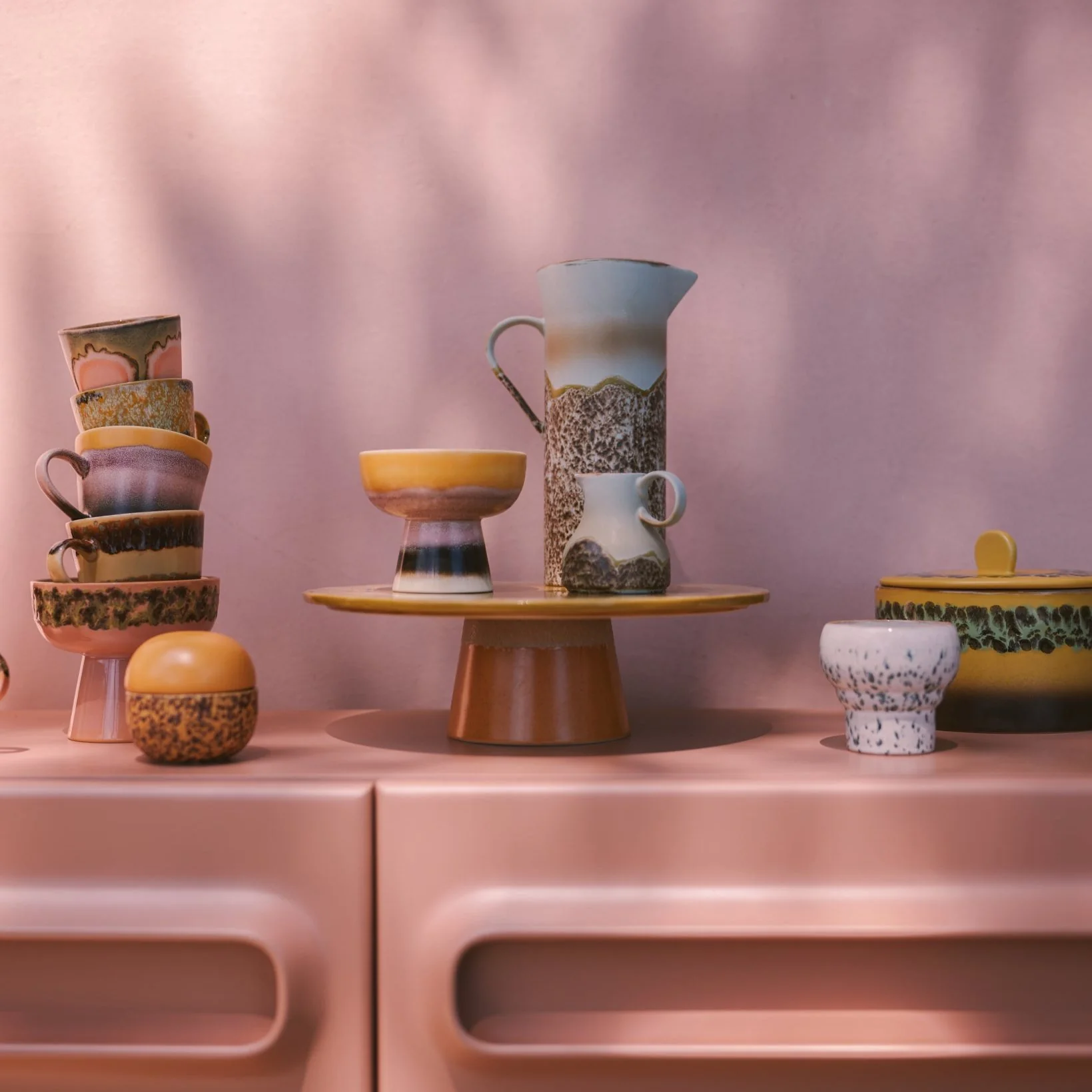 70s Ceramics: Tapas Bowl on Base - Sunshade S - Image 2