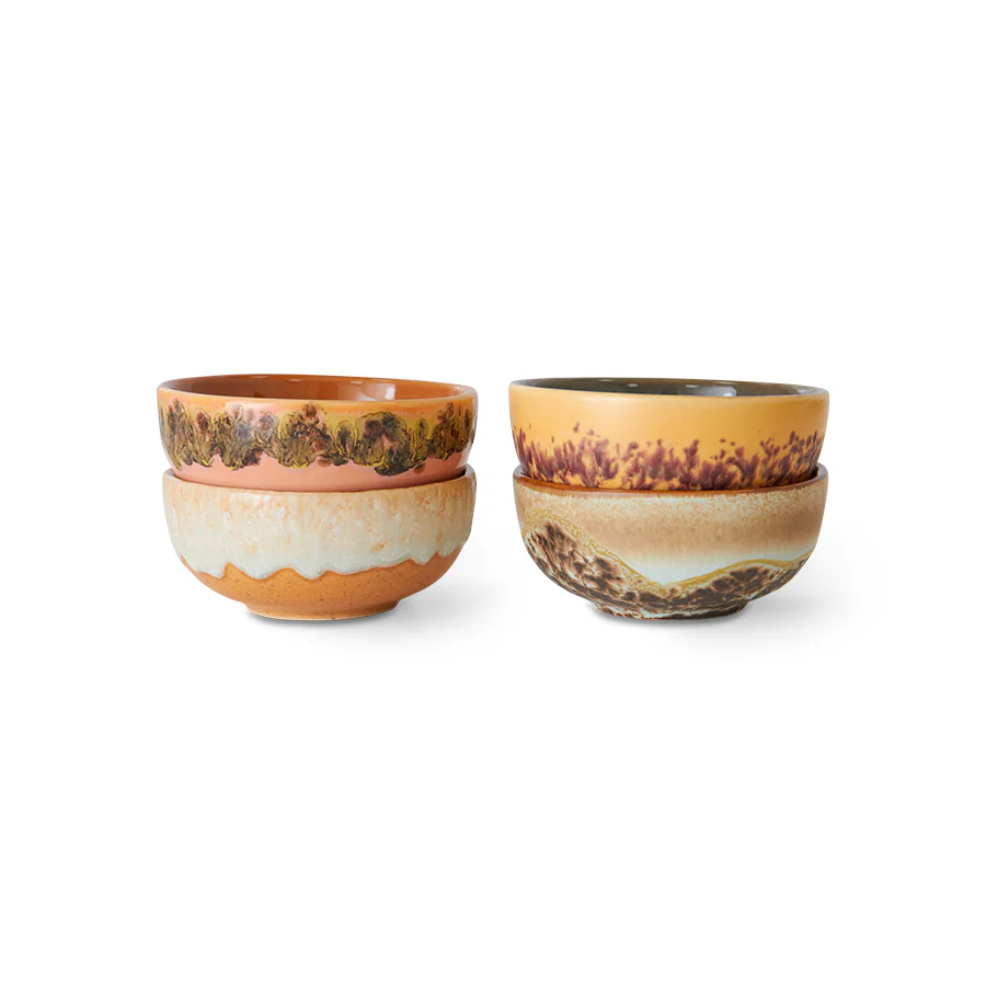 70s Ceramics XS Bowls - Marine Set of 4