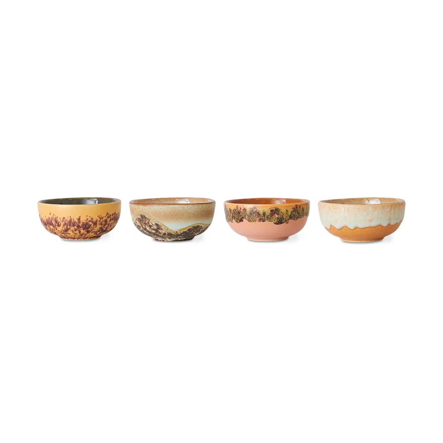 70s Ceramics XS Bowls - Marine Set of 4 - Image 4