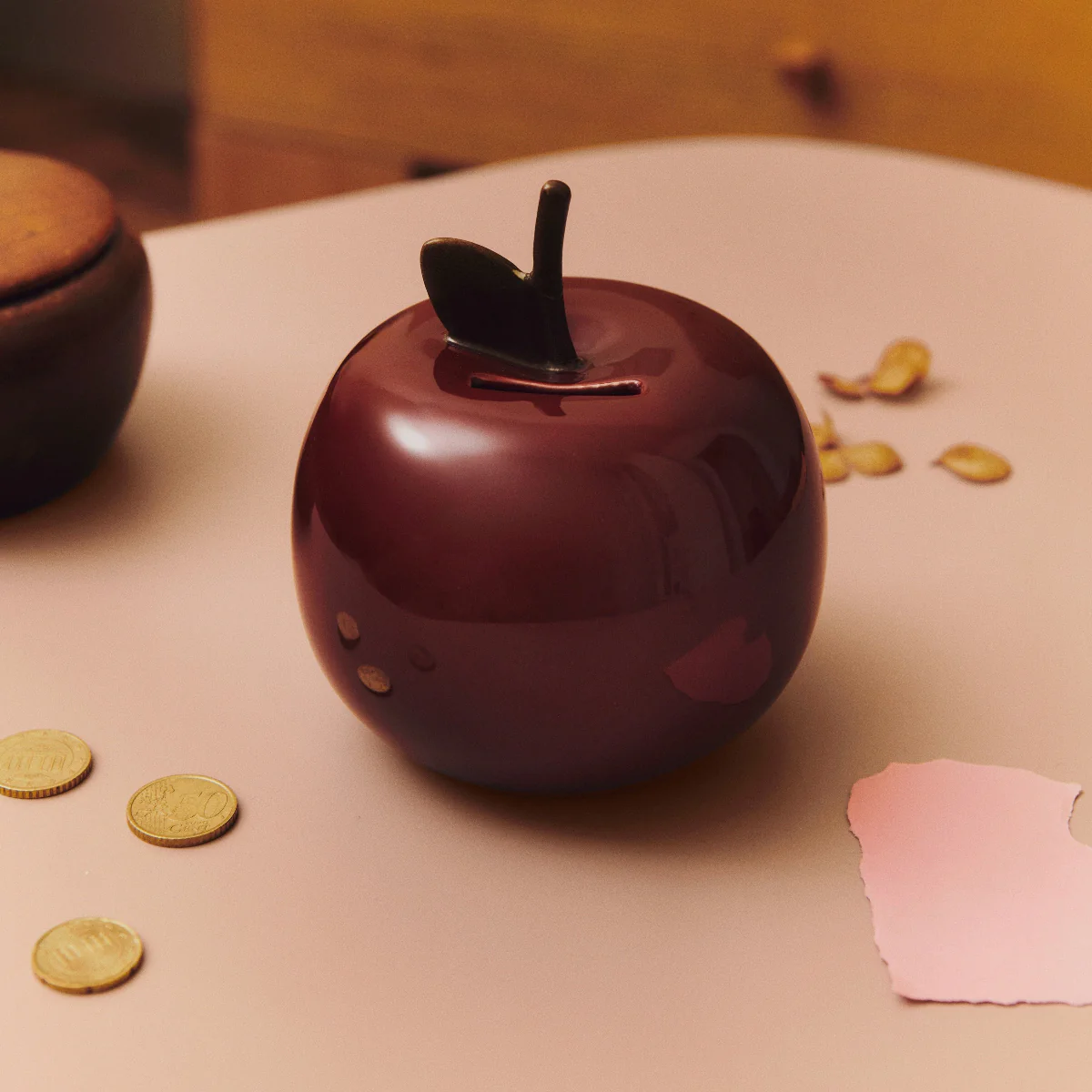 Apple Money Bank - Deep Red - Image 5