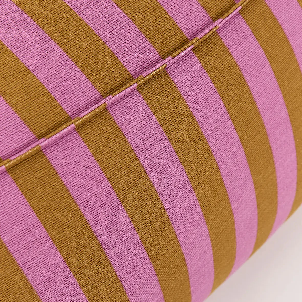 Armchair Beanbag - Adult Size - Ziggy Pink Curry Stripes - Image 5