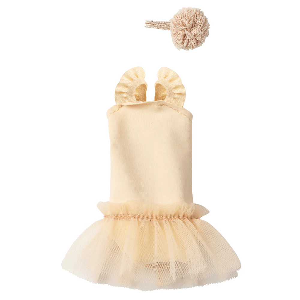 Ballet Suit and Skirt Cream, Size 1