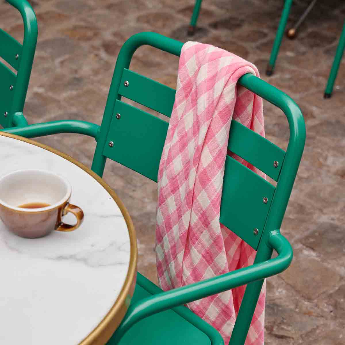 BIANCA SWADDLE GINGHAM NEON PINK: VICHY / L 110*110 - Image 5