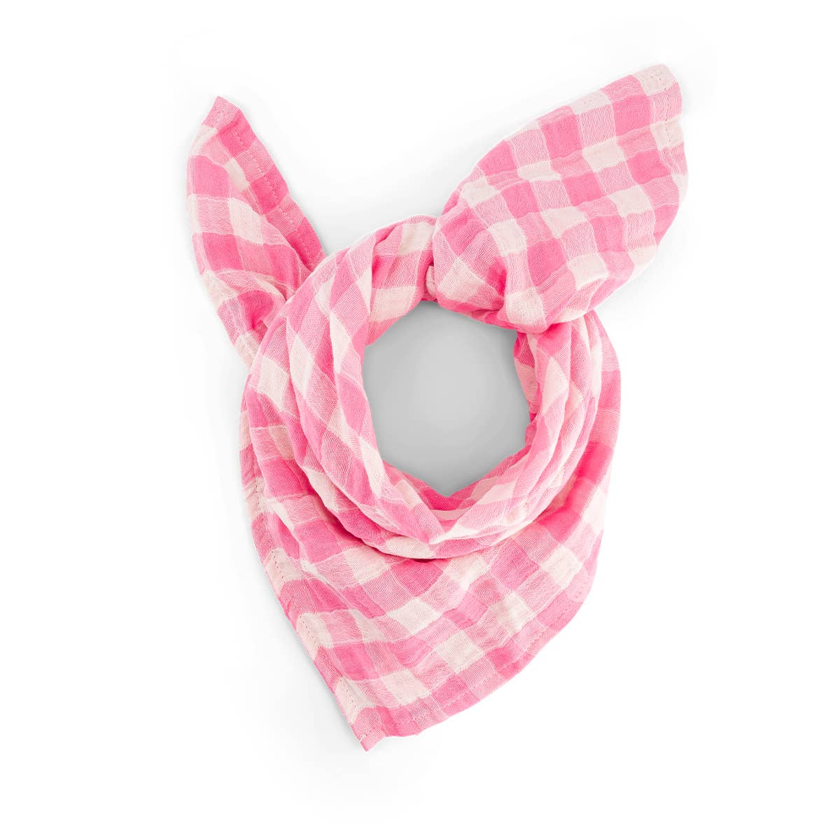 BIANCA SWADDLE GINGHAM NEON PINK: VICHY / L 110*110 - Image 8