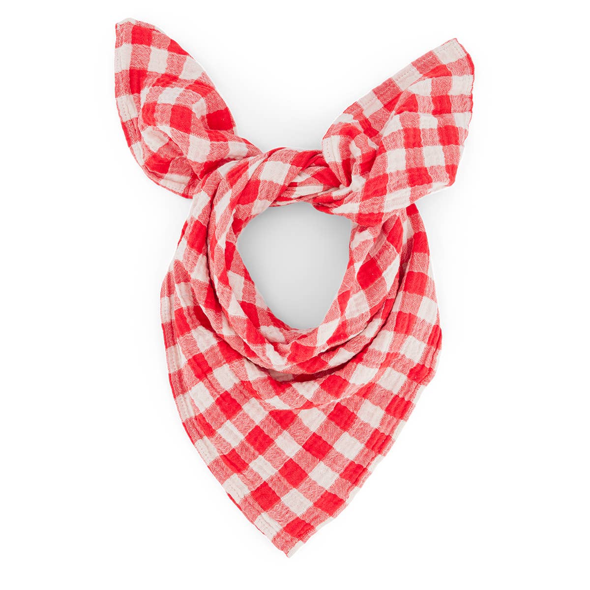 BIANCA SWADDLE GINGHAM TOMATO: VICHY / L 110*110 - Image 8