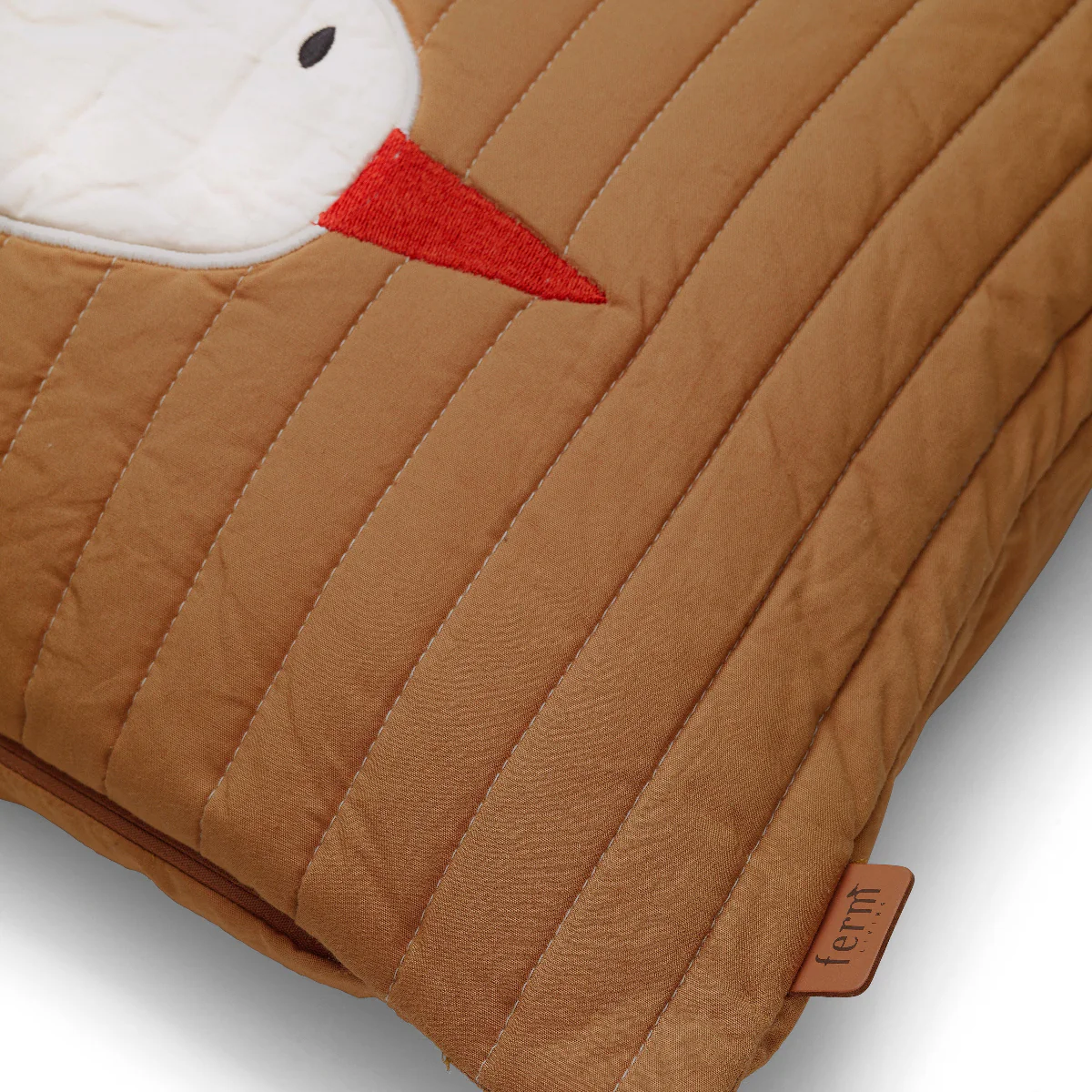 Bird Quilted Cushion Rectangular - Sugar Kelp - Image 3
