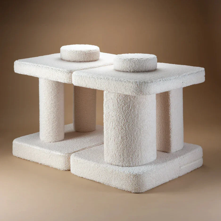 Cream White Settee - Image 2