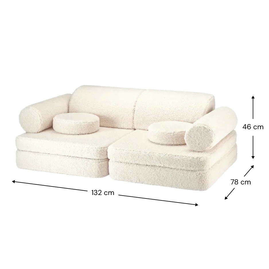 Cream White Settee - Image 7