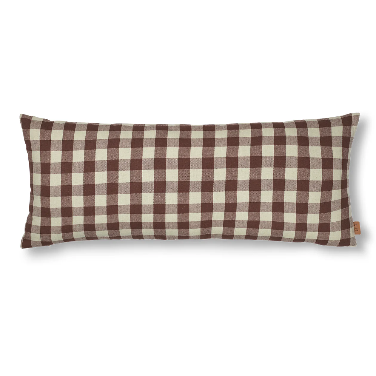 Bothy Check Cushion - Cinnamon/Grey Green