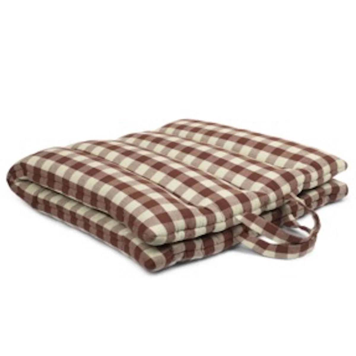 Bothy Check Folding Mat - Cinnamon/Green