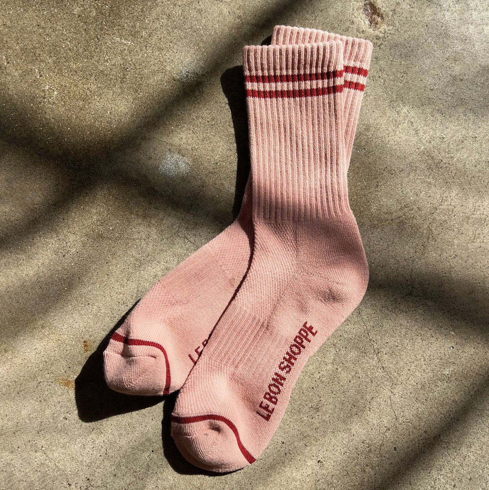 Boyfriend Socks: Vintage Pink - Image 2
