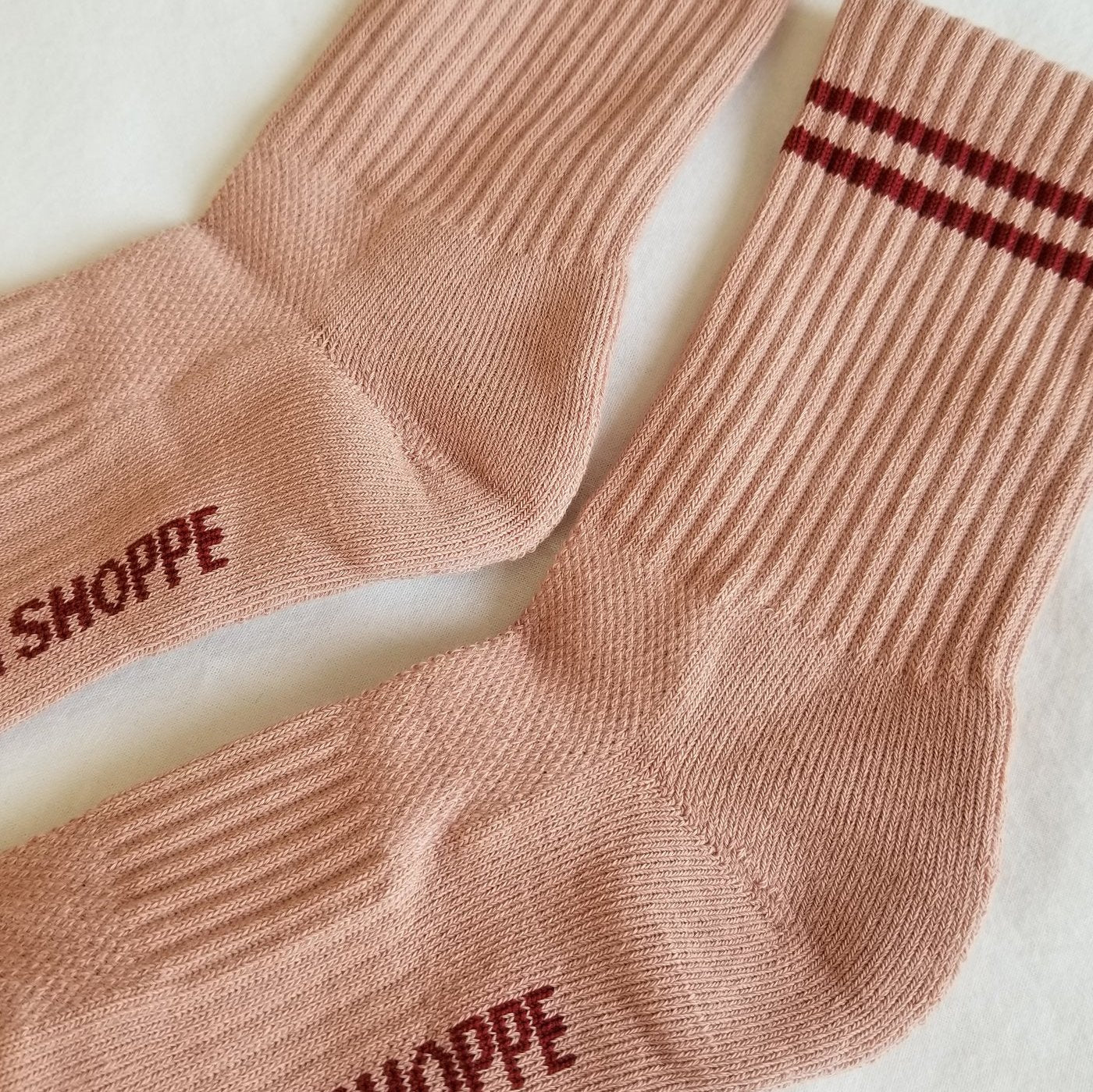 Boyfriend Socks: Vintage Pink - Image 4