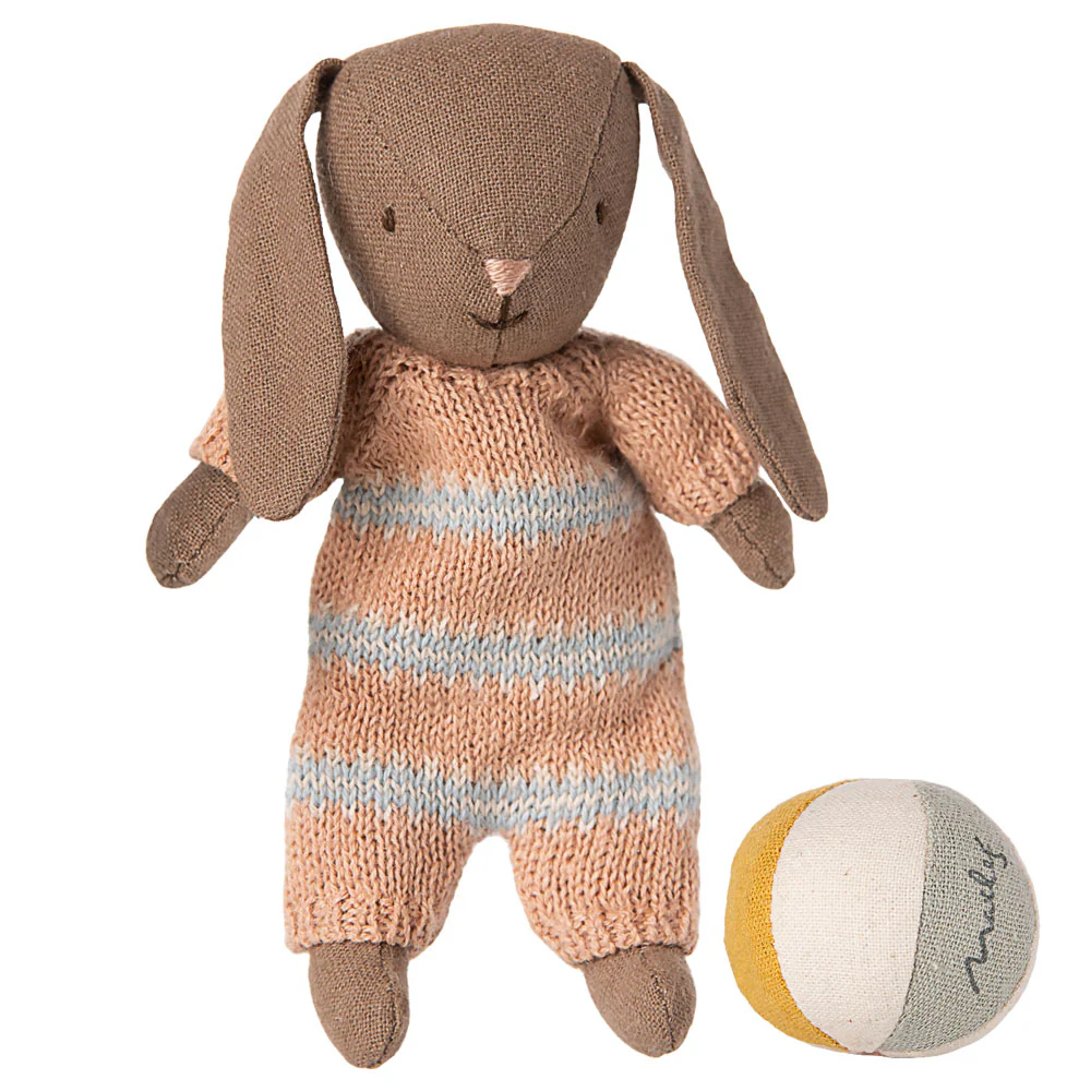 Bunny set, Micro - Brown - Dusty rose