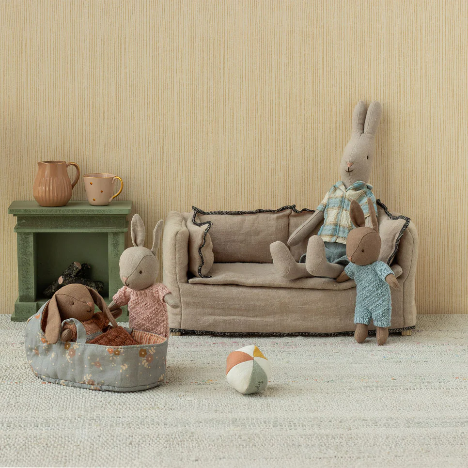 Bunny set, Micro - Brown - Dusty rose - Image 3