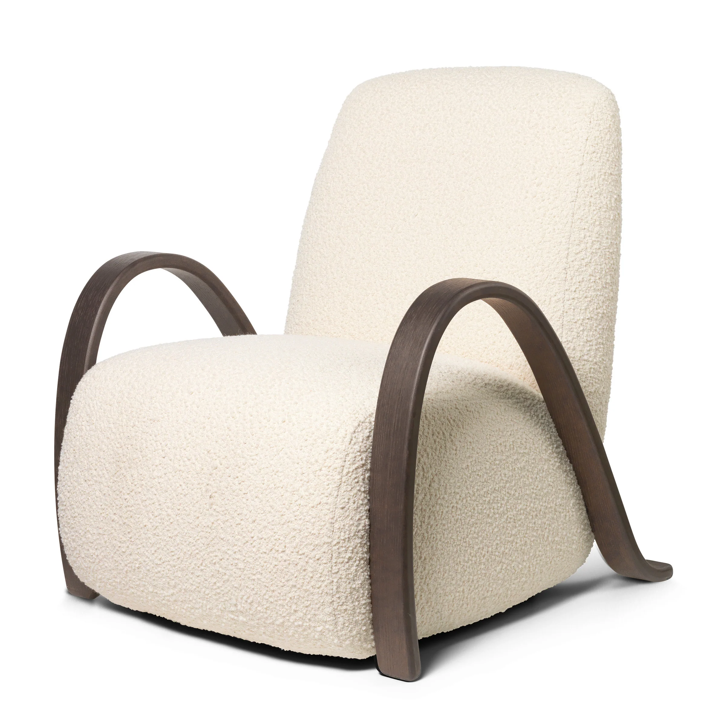 Buur Lounge Chair Nordic Bouclé - Dark St/Off-white - Image 2
