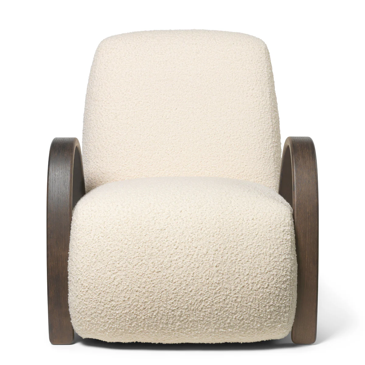 Buur Lounge Chair Nordic Bouclé - Dark St/Off-white - Image 3