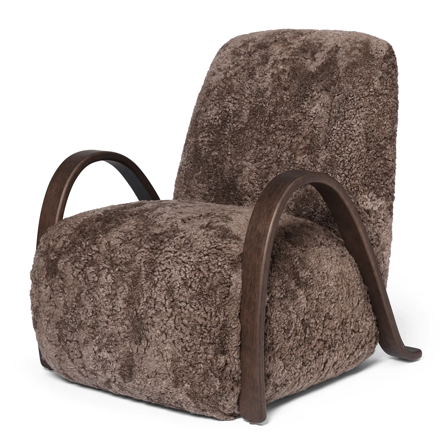 Buur Lounge Chair Sheepskin - Dark Stained/Sahara - Image 2