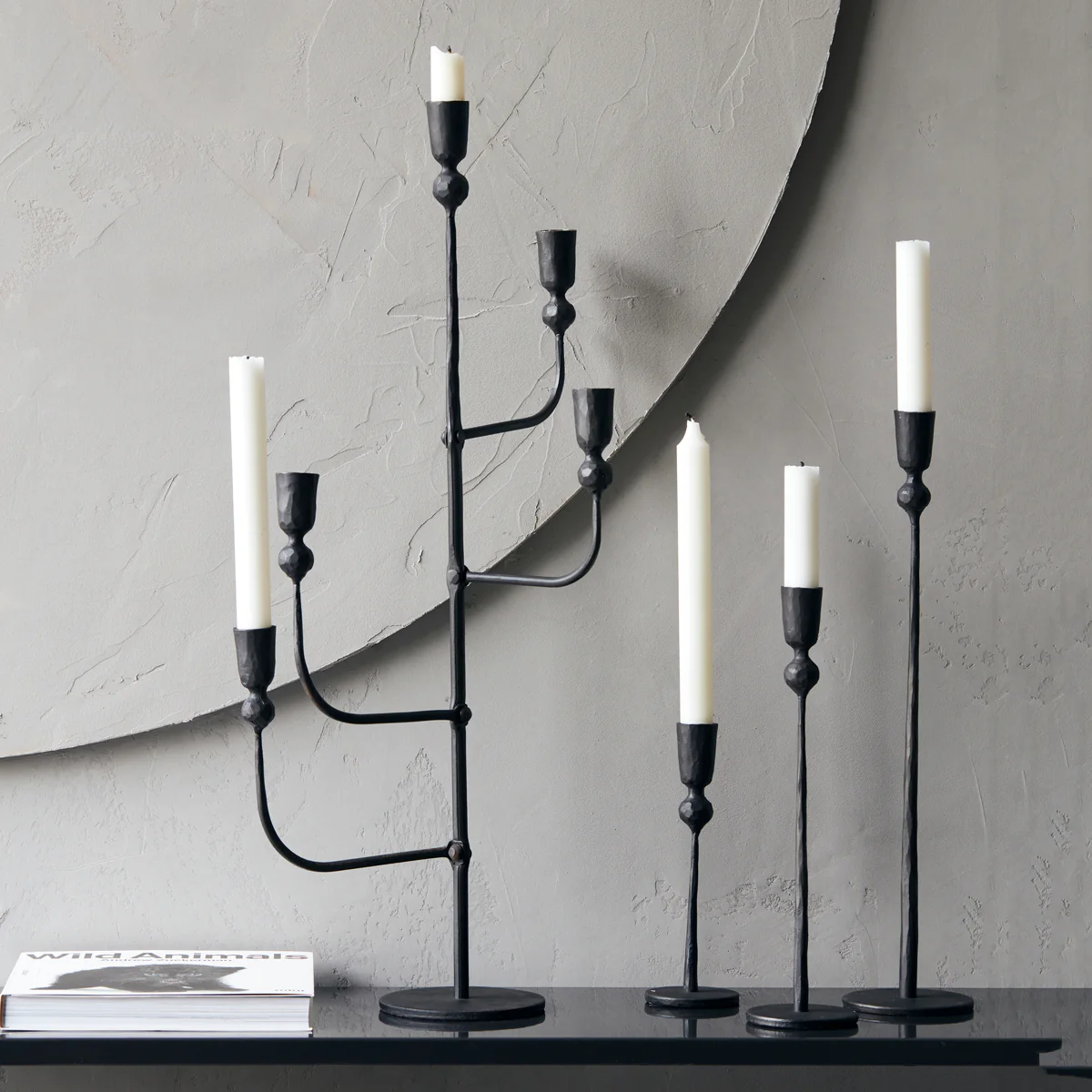 Candle stand, Trivo, Black 18cm - Image 3