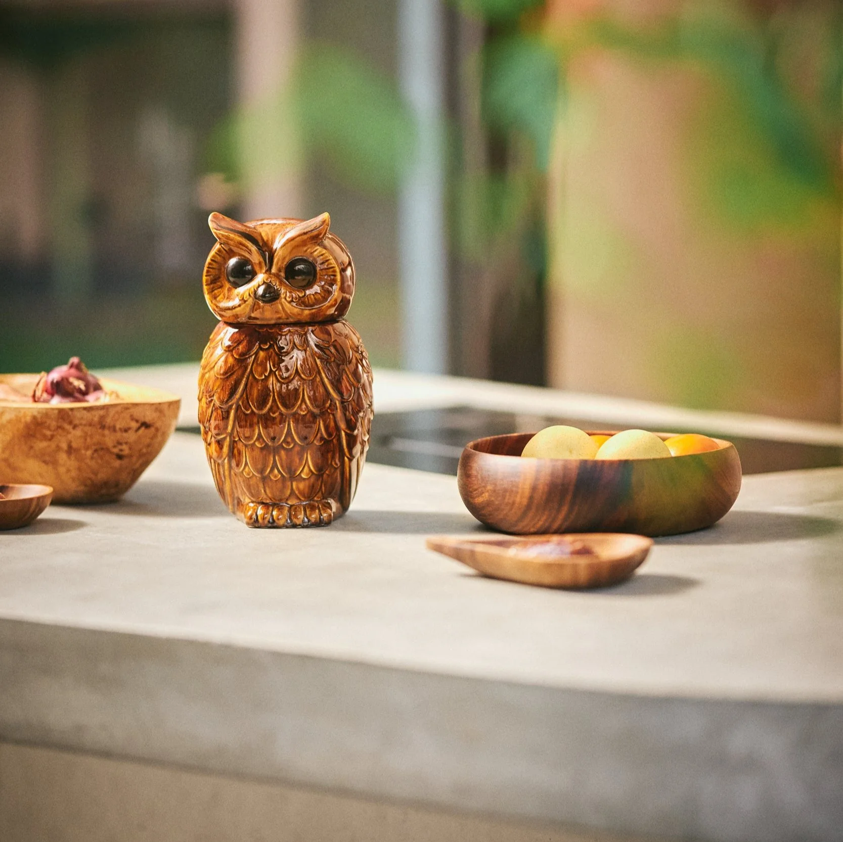 PRE ORDER Ceramic Owl Jar Roasted - Image 3