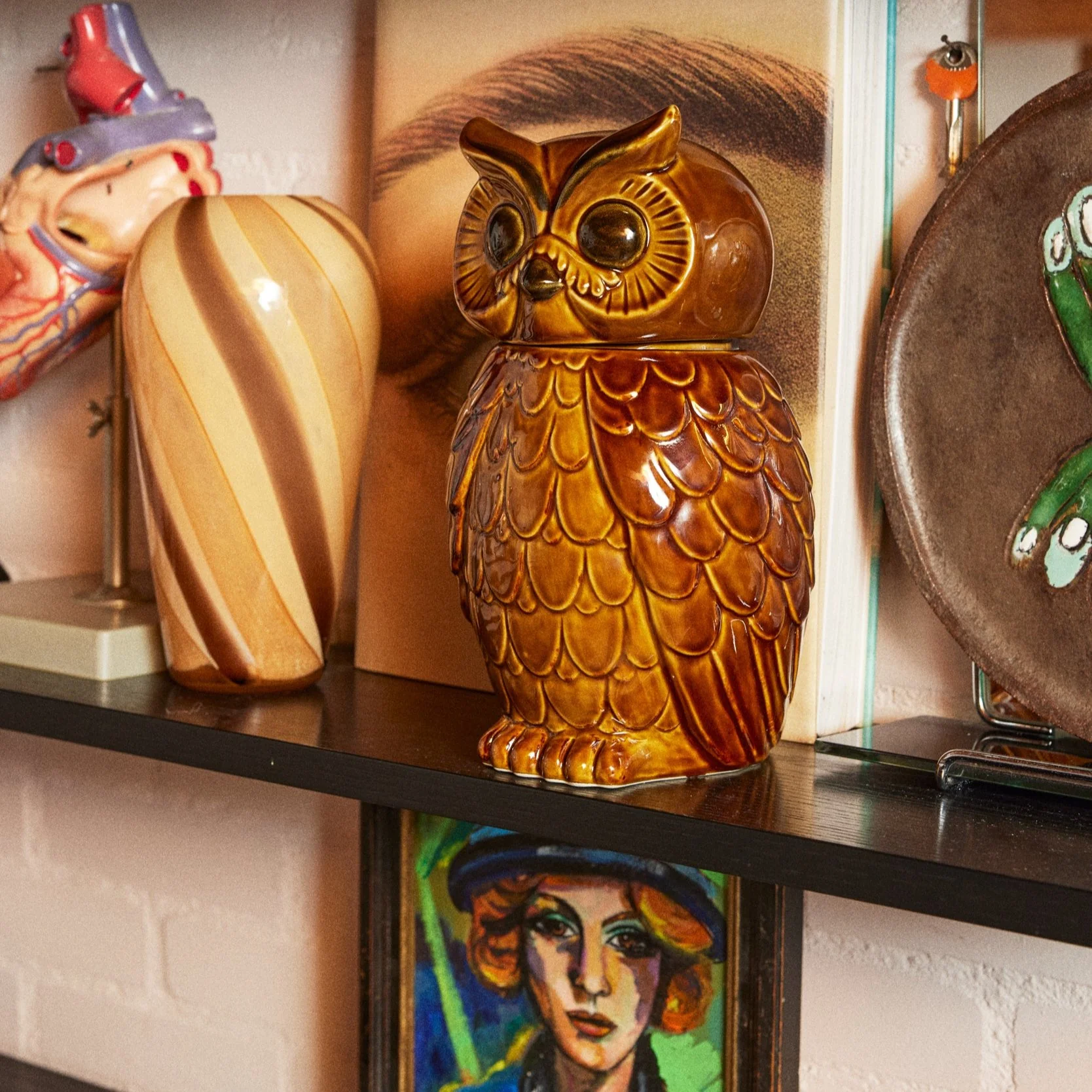 PRE ORDER Ceramic Owl Jar Roasted - Image 5