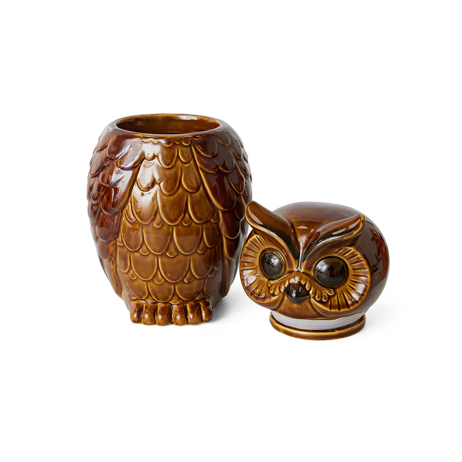 PRE ORDER Ceramic Owl Jar Roasted - Image 6
