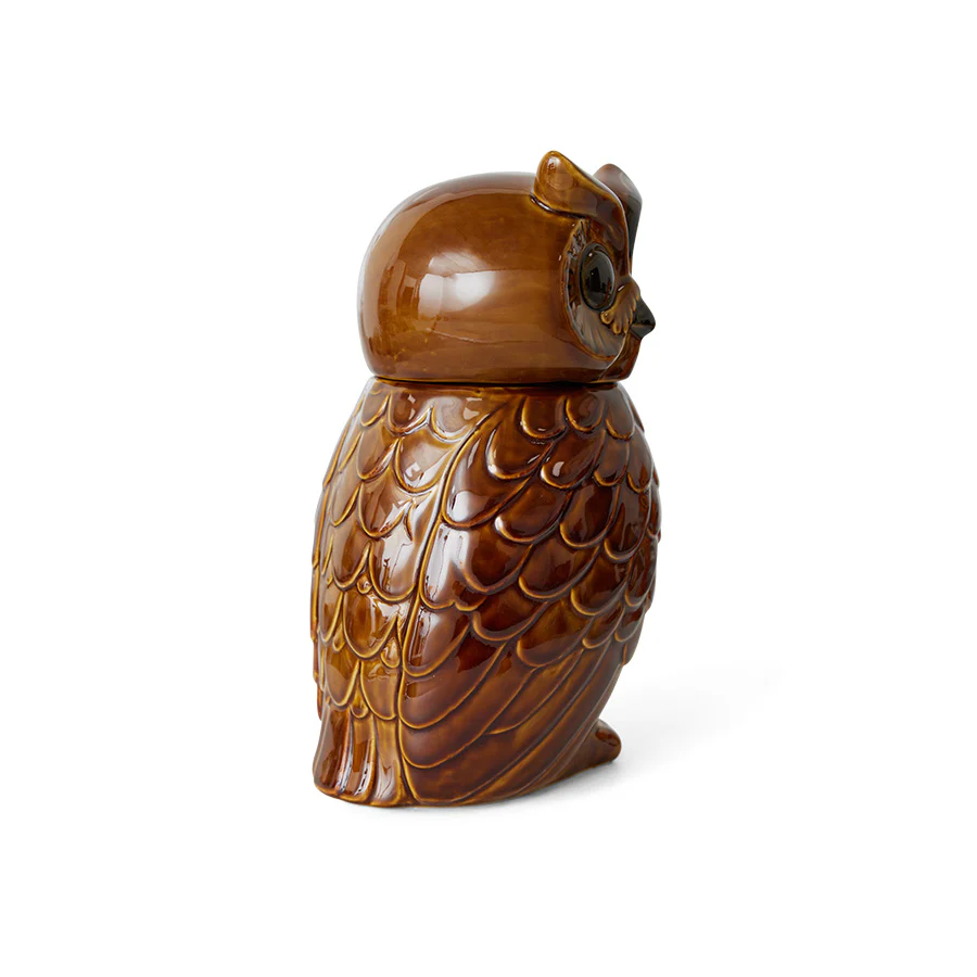 PRE ORDER Ceramic Owl Jar Roasted - Image 7