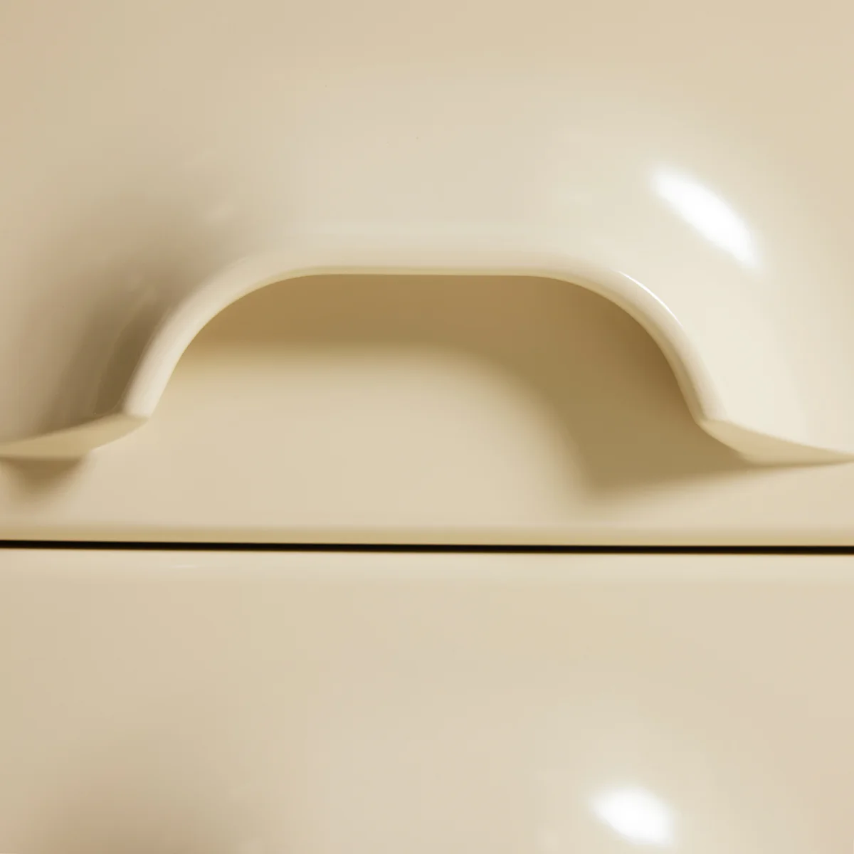 Chest of 2 Drawers, Cream - Image 5