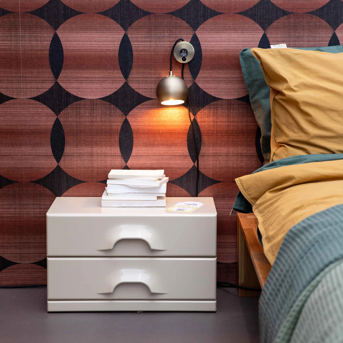 Chest of 2 Drawers, Cream - Image 7
