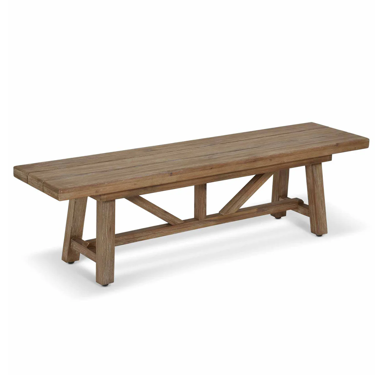 Chilford Wooden Bench Two Sizes - Image 2