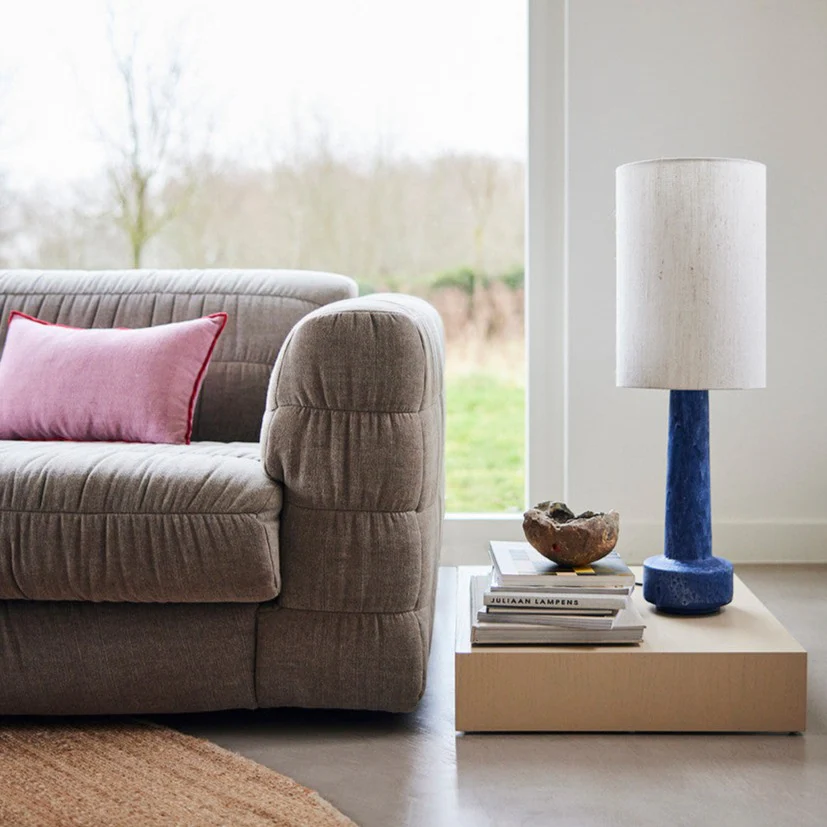 Cylinder Lamp Shade Natural Linen Ø30 - Image 2