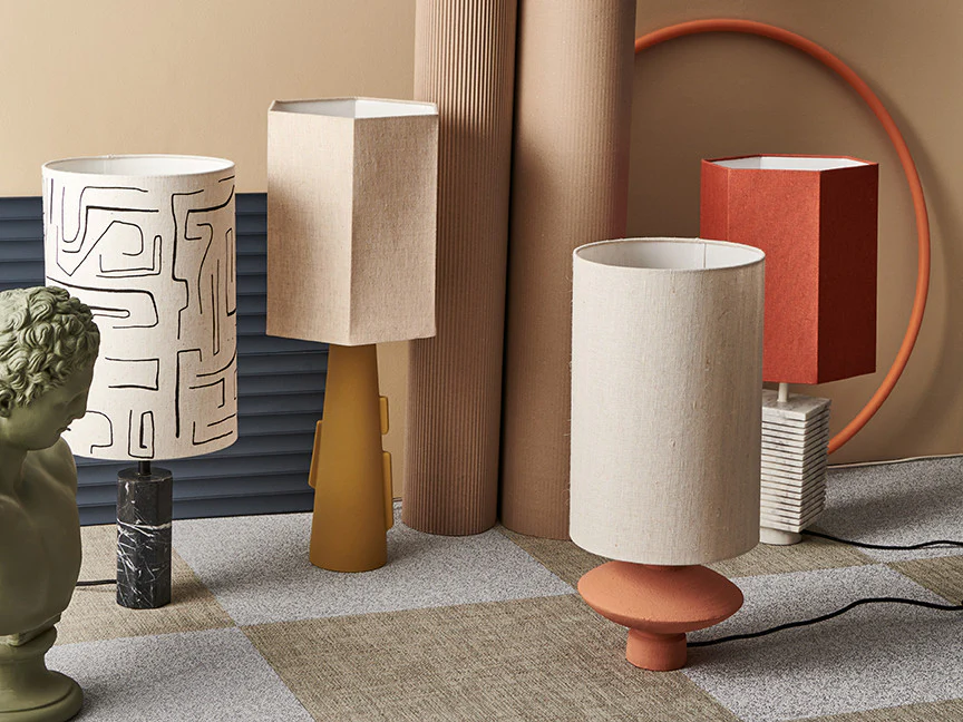 Cylinder Lamp Shade Linen Ø24,5 - Image 3