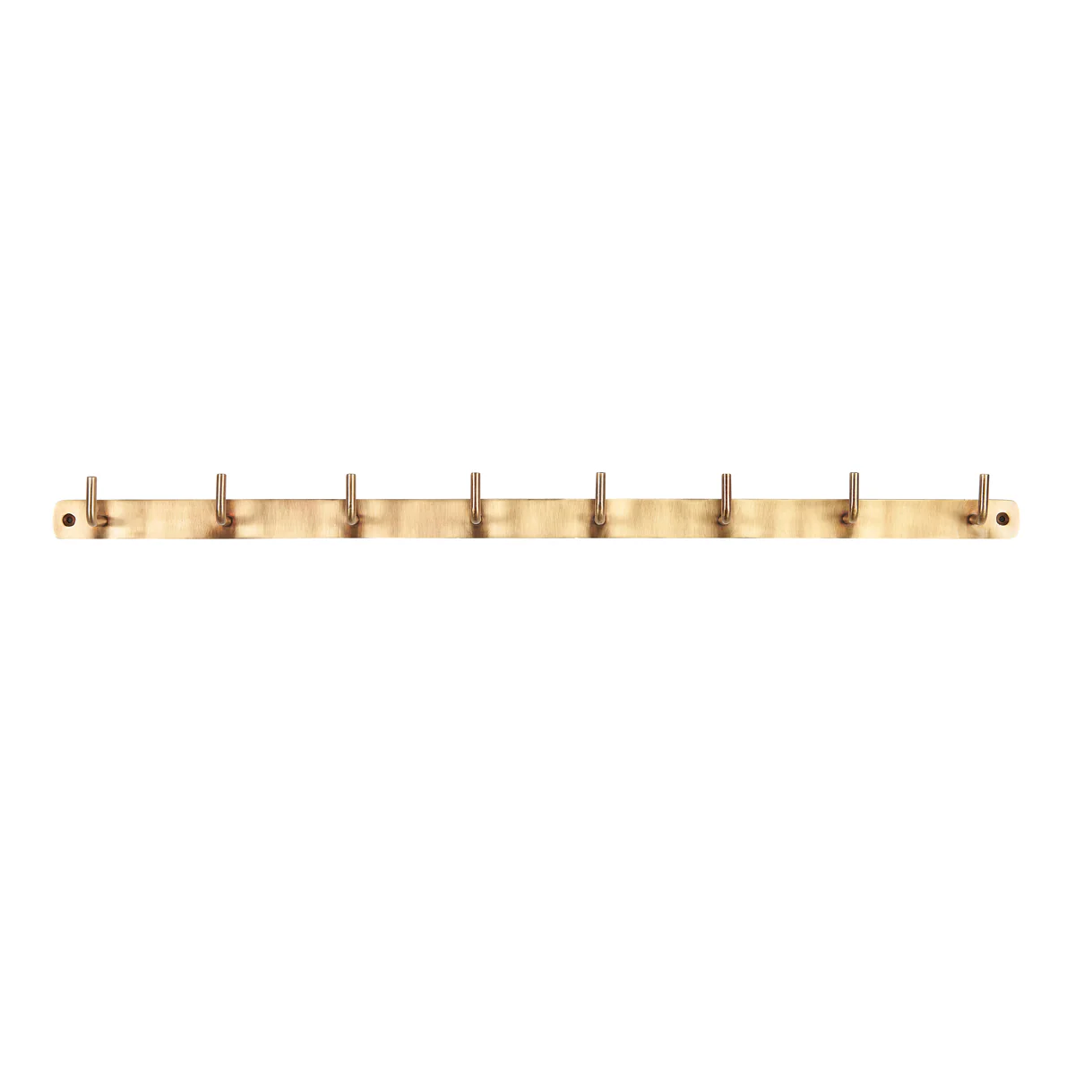 PRE ORDER Coat Rack w/8 Hooks Antique Brass Look