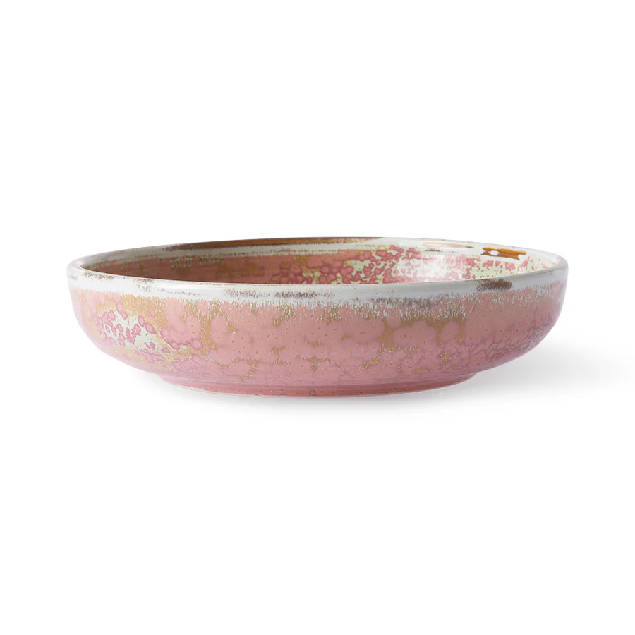 Home Chef Ceramics: Deep Plate Medium Rustic Pink - Image 2