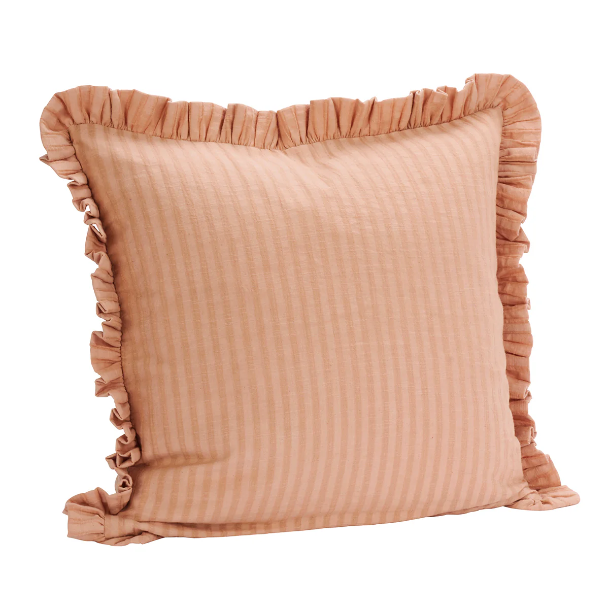 Ruffle Cushion - Peach Pink